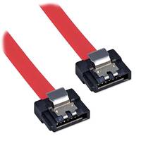 LINDY Festplatten Anschlusskabel [1x SATA-Stecker 7pol. - 1x SATA-Stecker 7pol.] 0.20m Rot