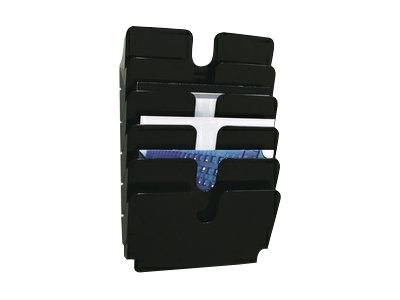 Durable FLEXIPLUS 6 A4 QUER 1700014061 Prospekthalter Schwarz, Transparent DIN A4 quer Anzahl der Fächer 6 1 St. (B x H x T) 340 x 520 x 100 mm
