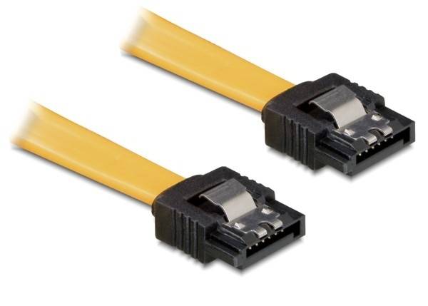 Delock Festplatten Anschlusskabel [1x SATA-Buchse 7pol. - 1x SATA-Buchse 7pol.] 0.70 m Gelb