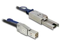 Delock Festplatten Anschlusskabel [1x Mini-SAS-Stecker (SFF-8644) - 1x Mini-SAS-Stecker (SFF-8088)] 1.00 m Schwarz