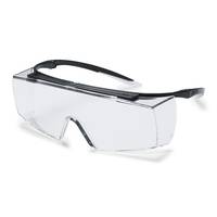 uvex super f OTG 9169585 Schutzbrille inkl. UV-Schutz Schwarz, Weiß