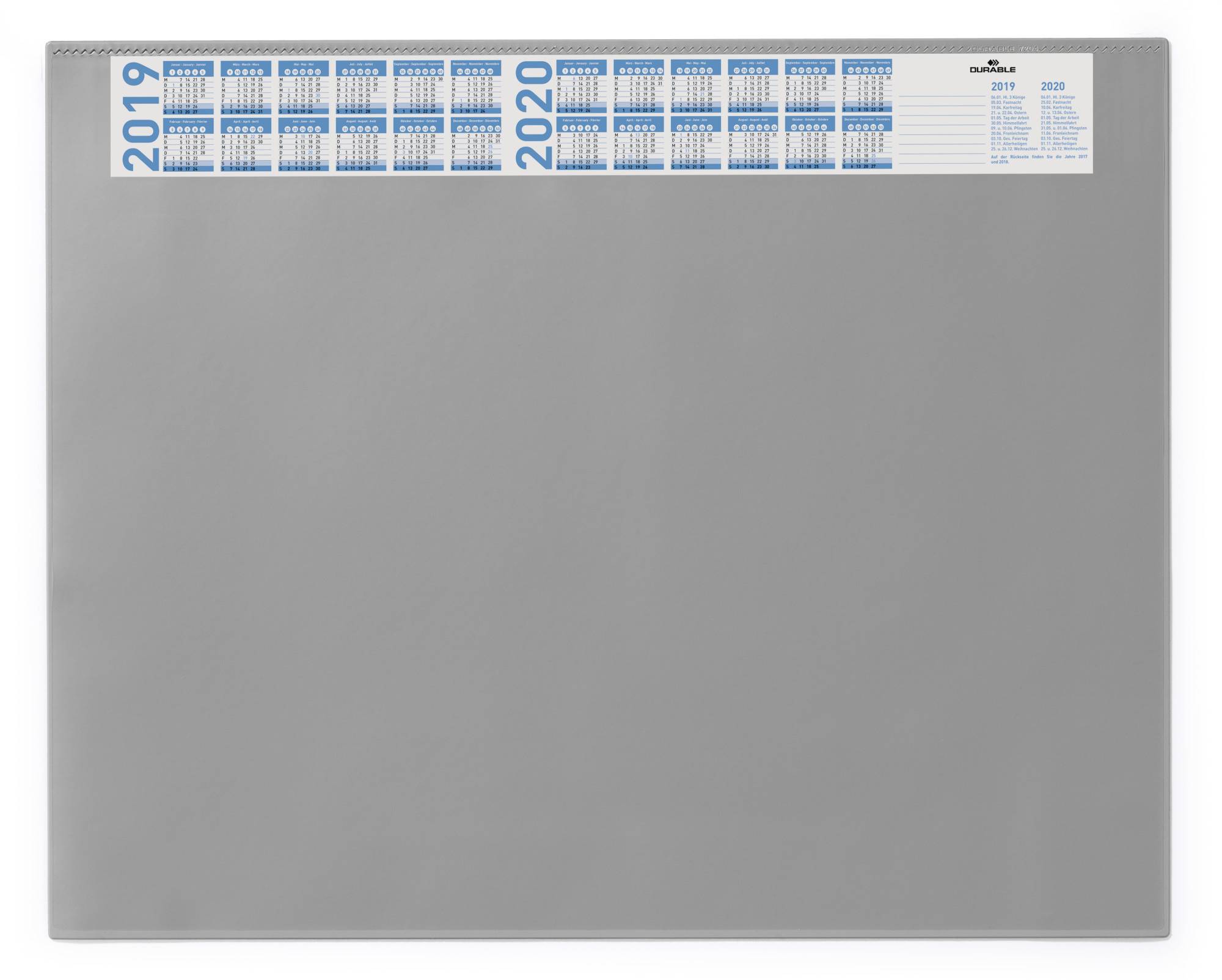Durable 7204 720410 Schreibunterlage Grau (B x H) 650 mm x 520 mm