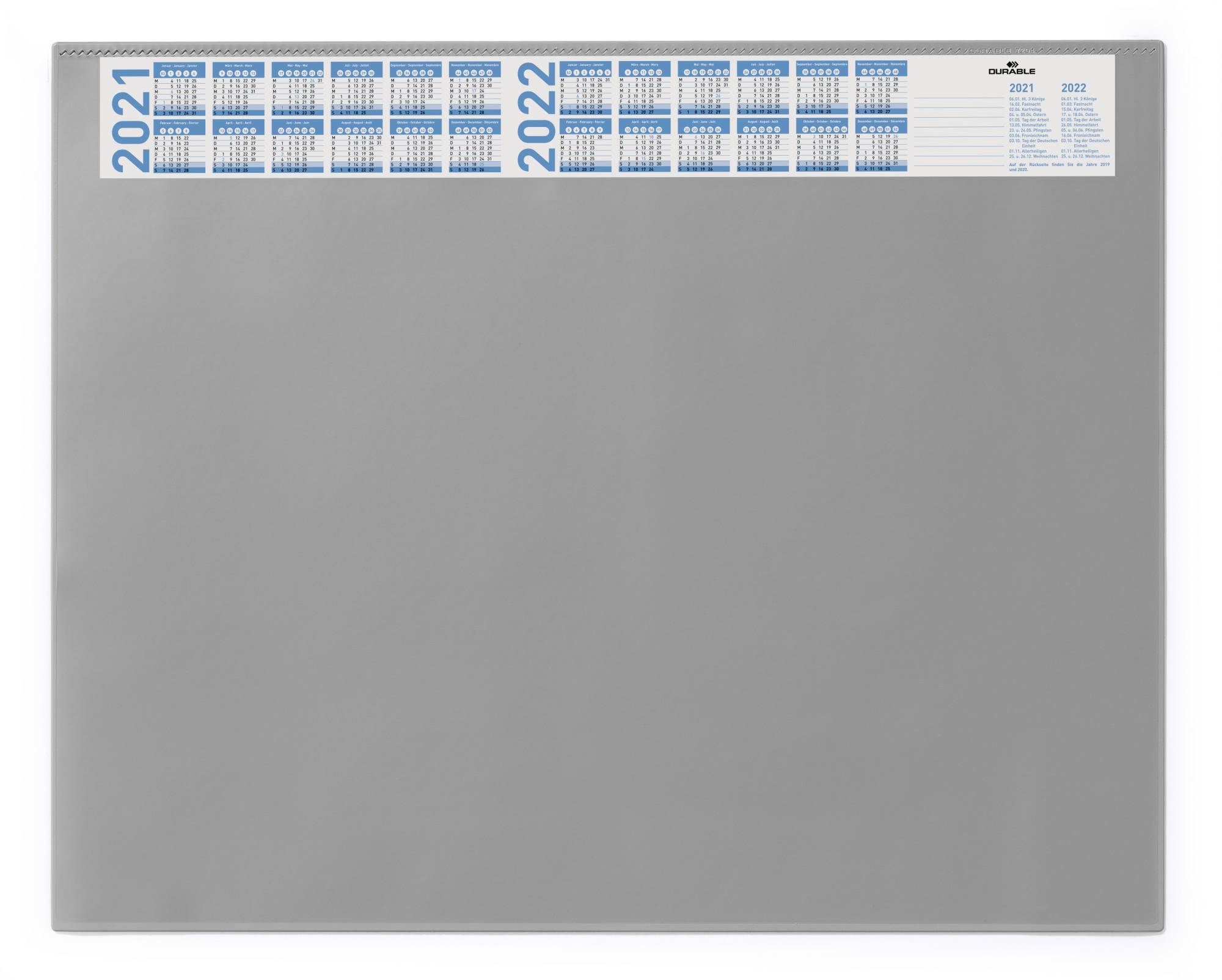 Durable 7204 720410 Schreibunterlage Grau (B x H) 650 mm x 520 mm