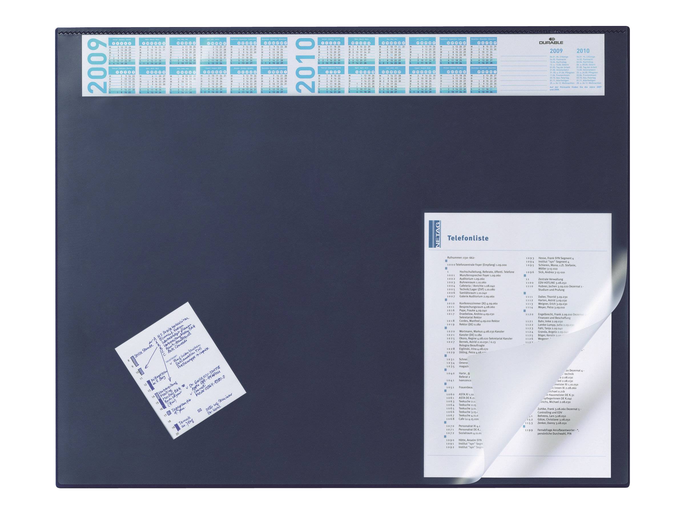 DURABLE - Schreibtischmatte mit transparenter Auflage