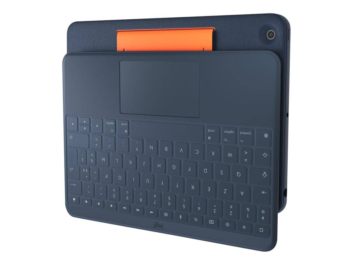 Logitech Rugged Combo 3 Touch Tablet-Tastatur Passend für Marke (Tablet): Apple iPad (7. Generation), iPad (8. Generation), iPad (9. Generation)