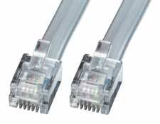 LINDY ISDN Anschlusskabel [1x RJ12-Stecker 6p6c - 1x RJ12-Stecker 6p6c] 5 m Grau