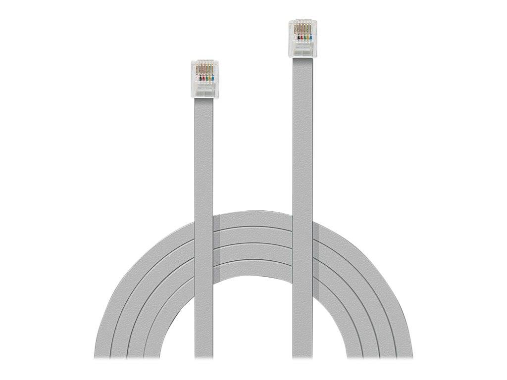 LINDY ISDN Anschlusskabel 3.00 m Grau
