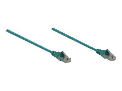 Intellinet 342469 RJ45 Netzwerkkabel, Patchkabel CAT 6 U/UTP 0.50 m Grün 1 St.