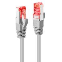 LINDY 47708 RJ45 Netzwerkkabel, Patchkabel CAT 6 S/FTP 10.00 m Grau mit Rastnasenschutz 1 St.