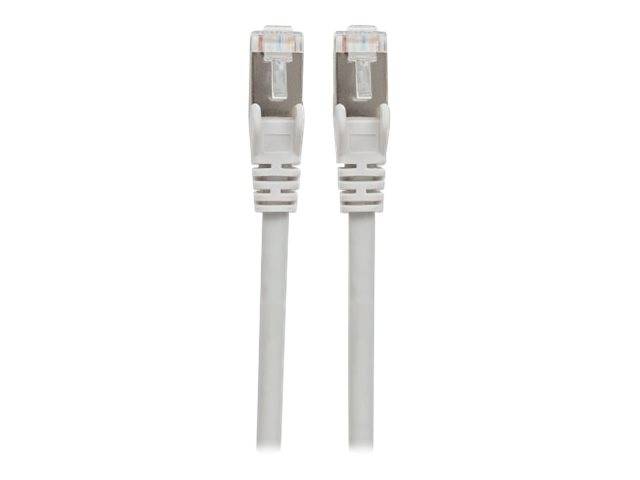 Intellinet 733243 RJ45 Netzwerkkabel, Patchkabel CAT 6 S/FTP 2.00 m Grau vergoldete Steckkontakte 1 St.