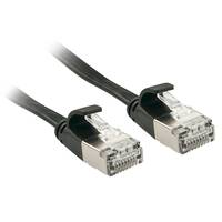 LINDY 47483 RJ45 Netzwerkkabel, Patchkabel CAT 6a U/FTP 3.00 m Schwarz mit Rastnasenschutz 1 St.