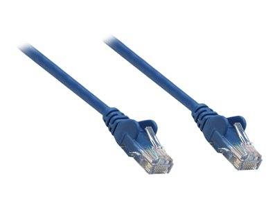 Intellinet 318129 RJ45 Netzwerkkabel, Patchkabel CAT 5e U/UTP 0.50 m Blau 1 St.