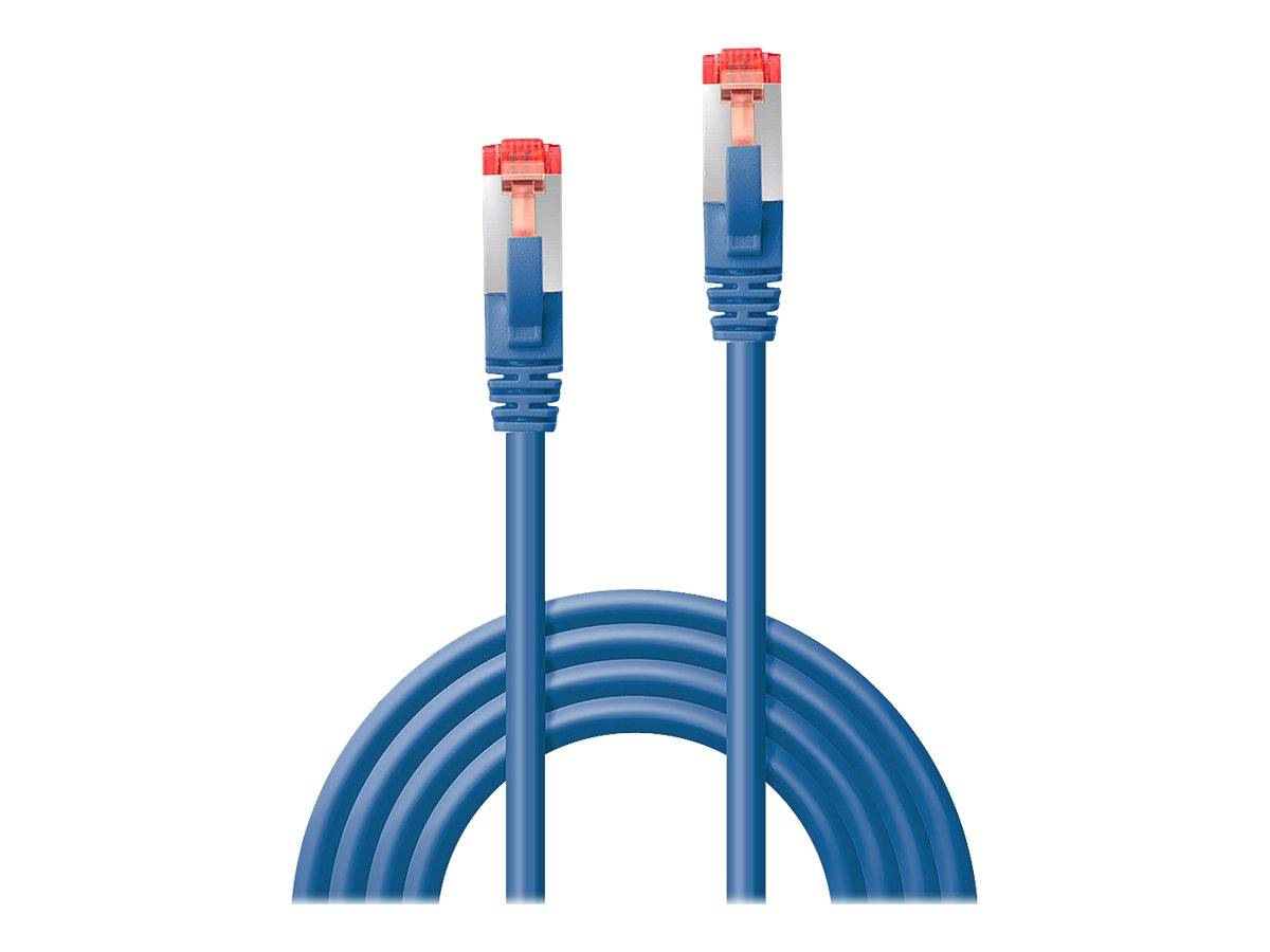 LINDY 47719 RJ45 Netzwerkkabel, Patchkabel CAT 6 S/FTP 2.00 m Blau mit Rastnasenschutz 1 St.