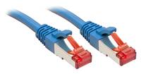 LINDY 47719 RJ45 Netzwerkkabel, Patchkabel CAT 6 S/FTP 2.00 m Blau mit Rastnasenschutz 1 St.