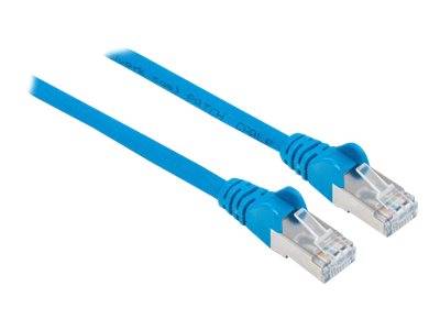 Intellinet 735865 RJ45 Netzwerkkabel, Patchkabel CAT 6 S/FTP 15.00 m Blau vergoldete Steckkontakte 1 St.
