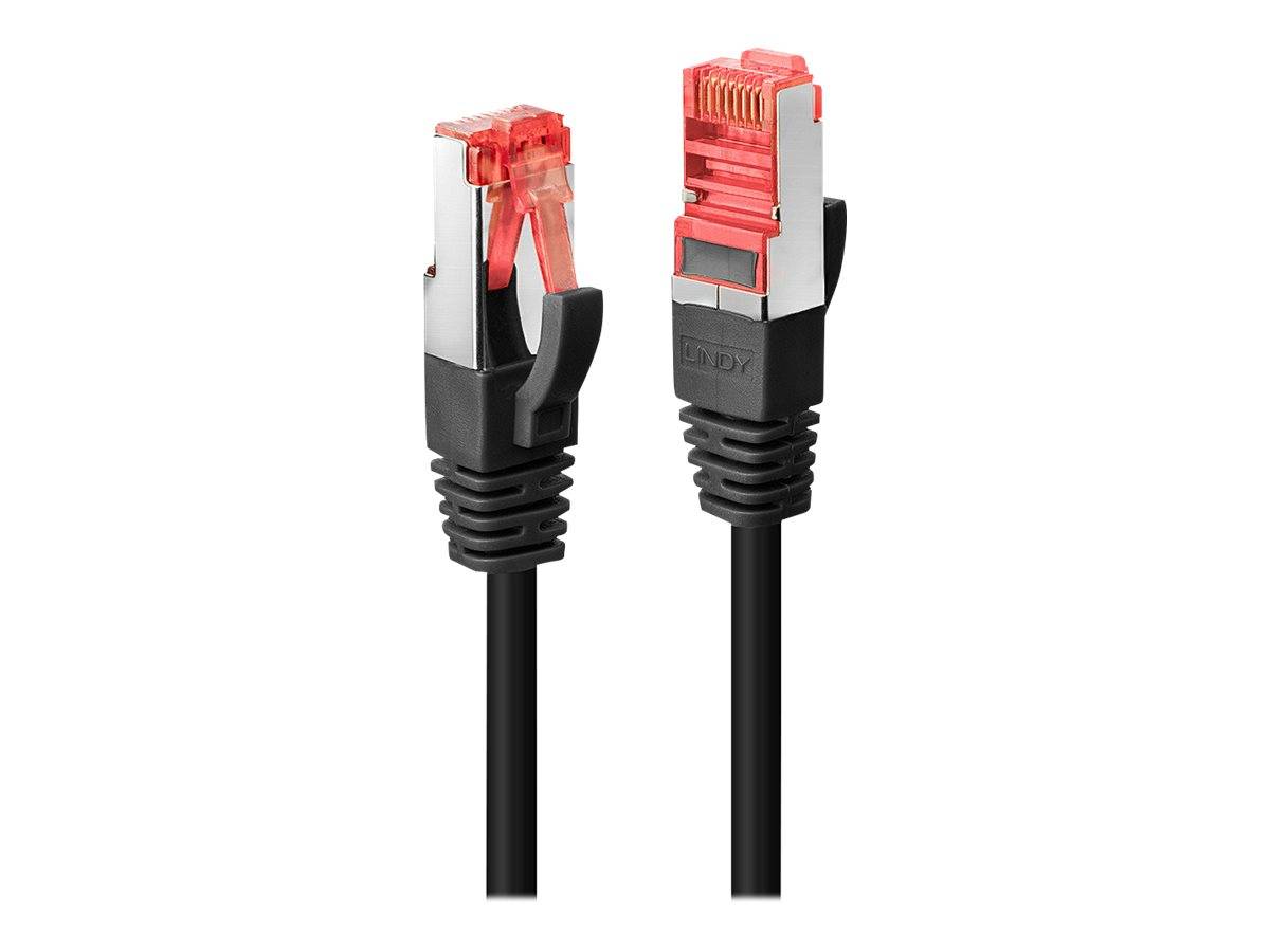 LINDY 47776 RJ45 Netzwerkkabel, Patchkabel CAT 6 S/FTP 0.50 m Schwarz 1 St.