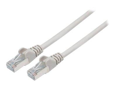 Intellinet 733328 RJ45 Netzwerkkabel, Patchkabel CAT 6 S/FTP 30.00 m Grau vergoldete Steckkontakte 1 St.