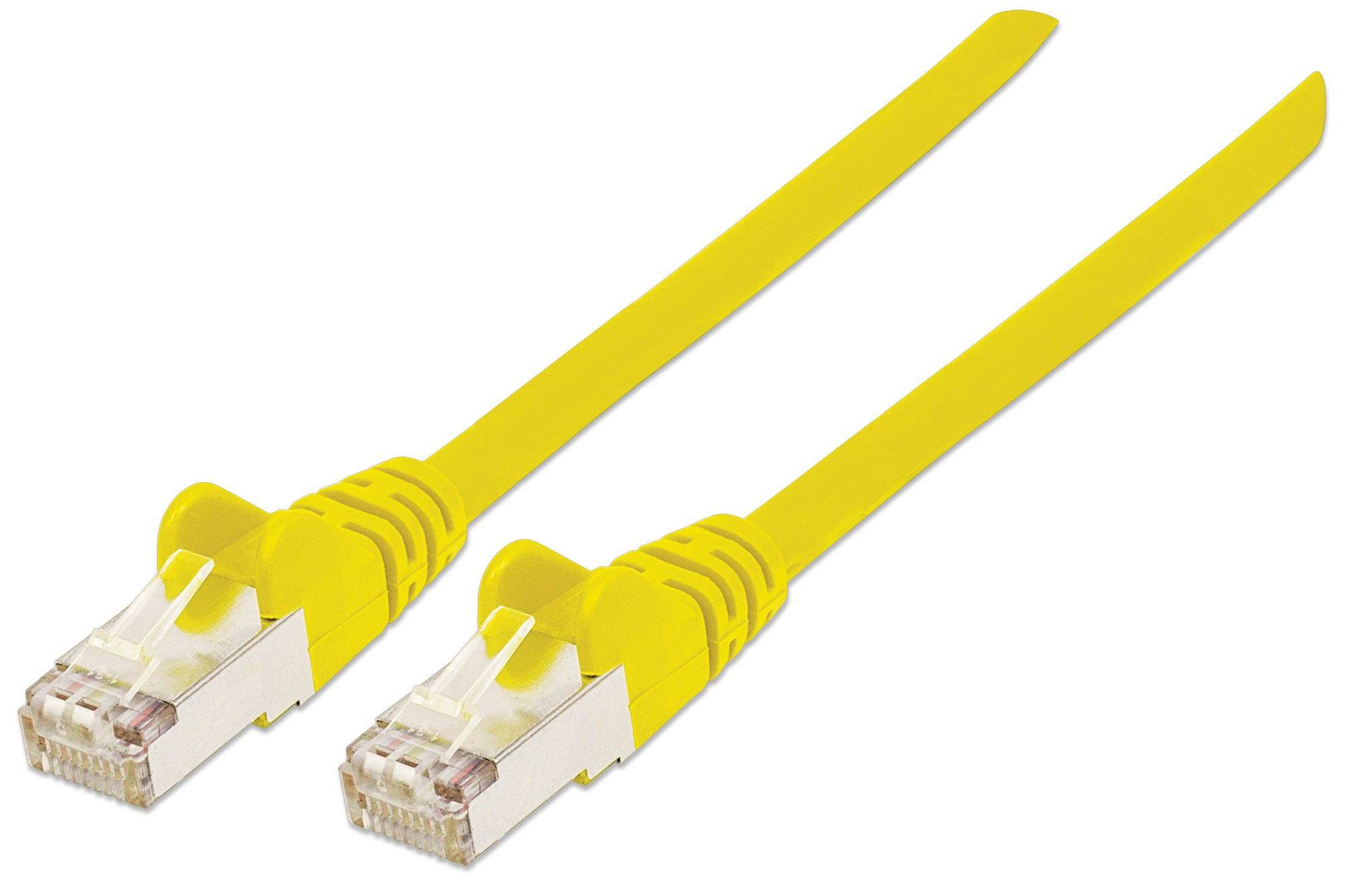 Intellinet 735643 RJ45 Netzwerkkabel, Patchkabel CAT 6 S/FTP 5.00 m Gelb vergoldete Steckkontakte 1 St.