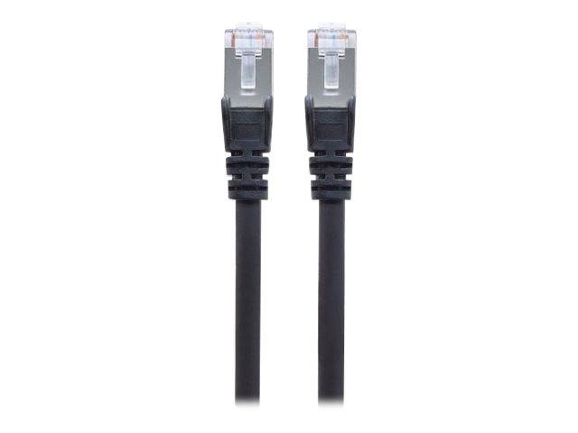 Intellinet 735391 RJ45 Netzwerkkabel, Patchkabel CAT 6 S/FTP 2.00 m Schwarz vergoldete Steckkontakte 1 St.