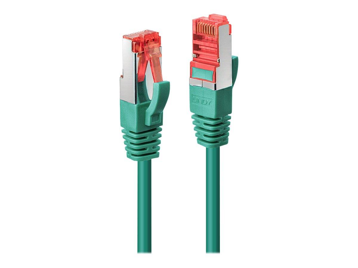 LINDY 47747 RJ45 Netzwerkkabel, Patchkabel CAT 6 S/FTP 1.00 m Grün mit Rastnasenschutz 1 St.