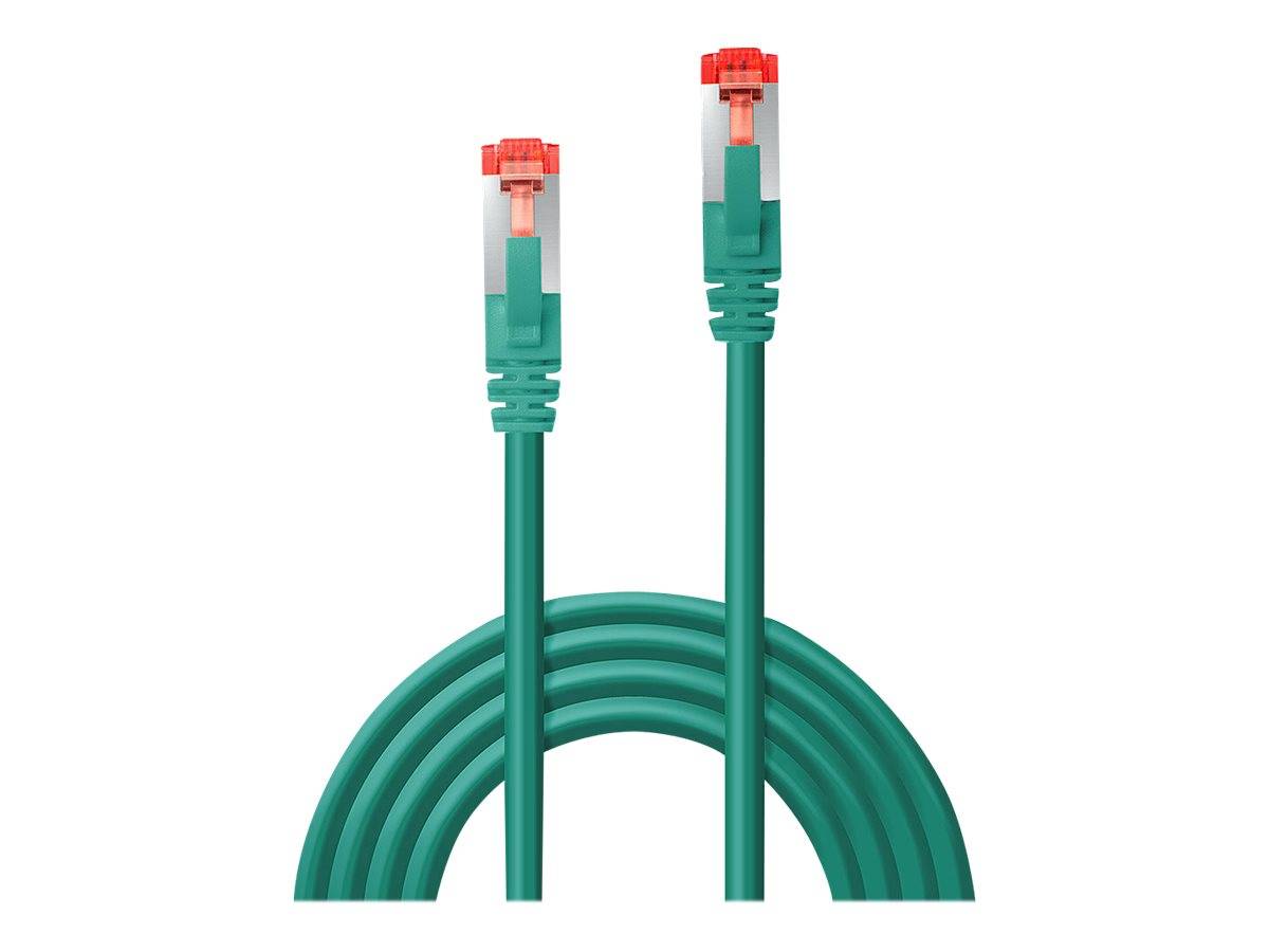 LINDY 47749 RJ45 Netzwerkkabel, Patchkabel CAT 6 S/FTP 2.00 m Grün mit Rastnasenschutz 1 St.