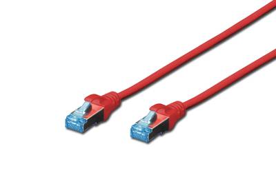 Digitus DK-1531-010/R RJ45 Netzwerkkabel, Patchkabel CAT 5e SF/UTP 1.00 m Rot 1 St.