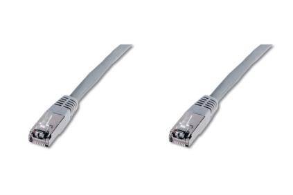 DIGITUS Patchkabel RJ45 SF/UTP Cat5e 5.00m grau Polybeutel