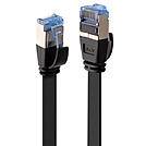 LINDY 47485 RJ45 Netzwerkkabel, Patchkabel CAT 6a U/FTP 10.00 m Schwarz mit Rastnasenschutz 1 St.
