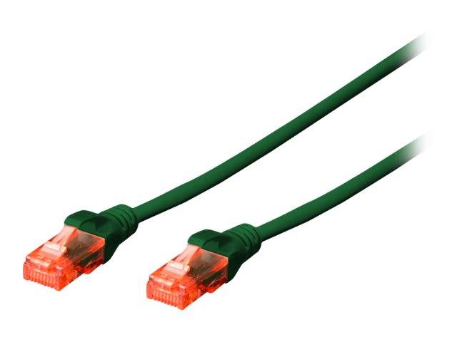 Digitus DK-1617-050/G RJ45 Netzwerkkabel, Patchkabel CAT 6 U/UTP 5.00 m Grün mit Rastnasenschutz 1 St.
