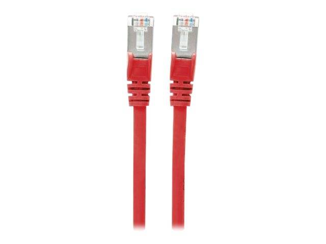 Intellinet 736145 RJ45 Netzwerkkabel, Patchkabel CAT 6 S/FTP 1.00 m Rot vergoldete Steckkontakte 1 St.