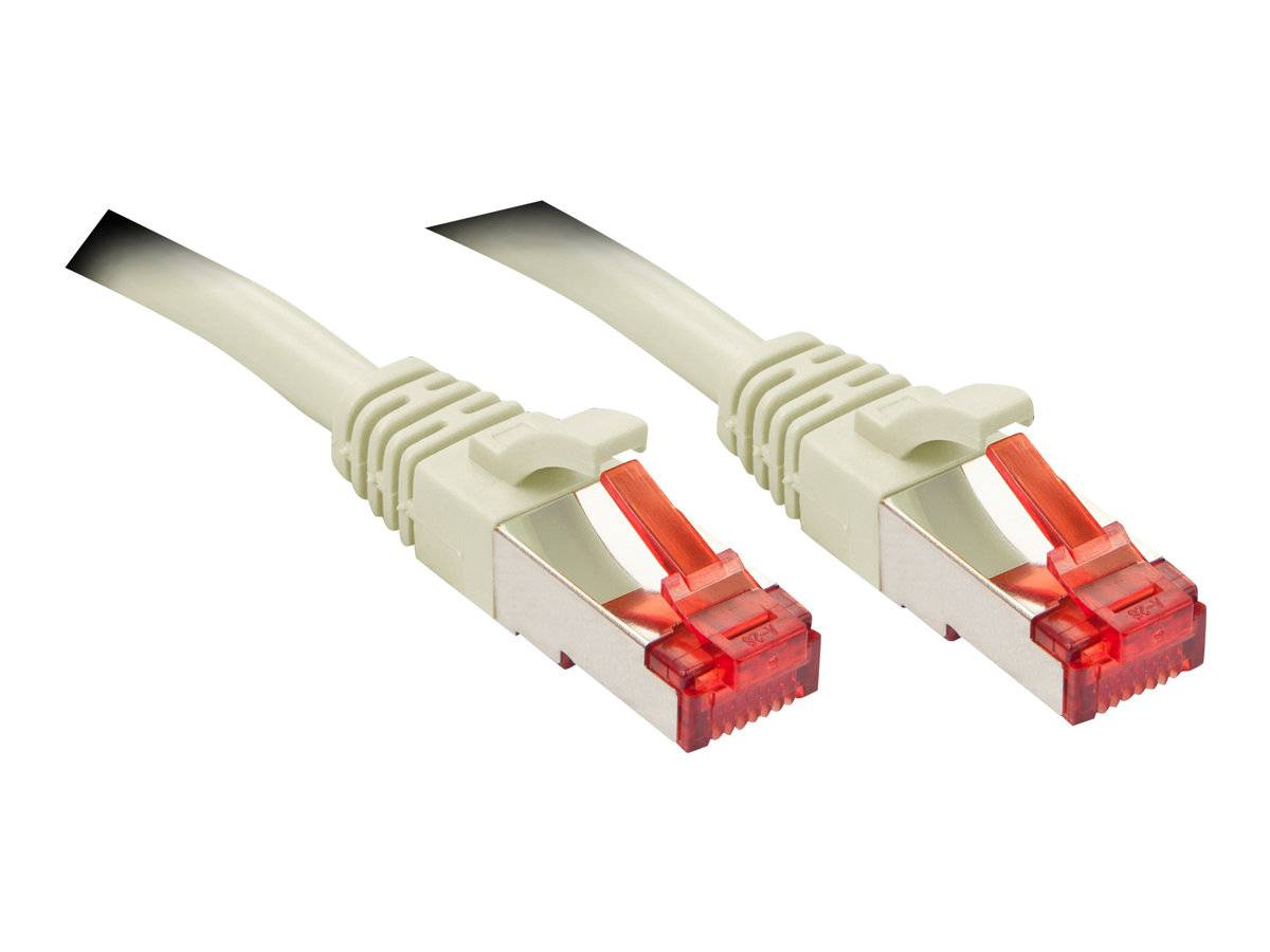 LINDY 47706 RJ45 Netzwerkkabel, Patchkabel CAT 6 S/FTP 5.00 m Grau mit Rastnasenschutz 1 St.