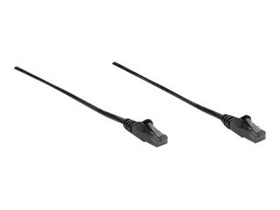 Intellinet 342032 RJ45 Netzwerkkabel, Patchkabel CAT 6 U/UTP 0.50 m Schwarz 1 St.