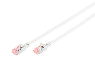 Digitus DK-1624-050S RJ45 Netzwerkkabel, Patchkabel CAT 6 U/FTP 5.00 m Grau Geschirmt, Halogenfrei, doppelt geschirmt 1 St.