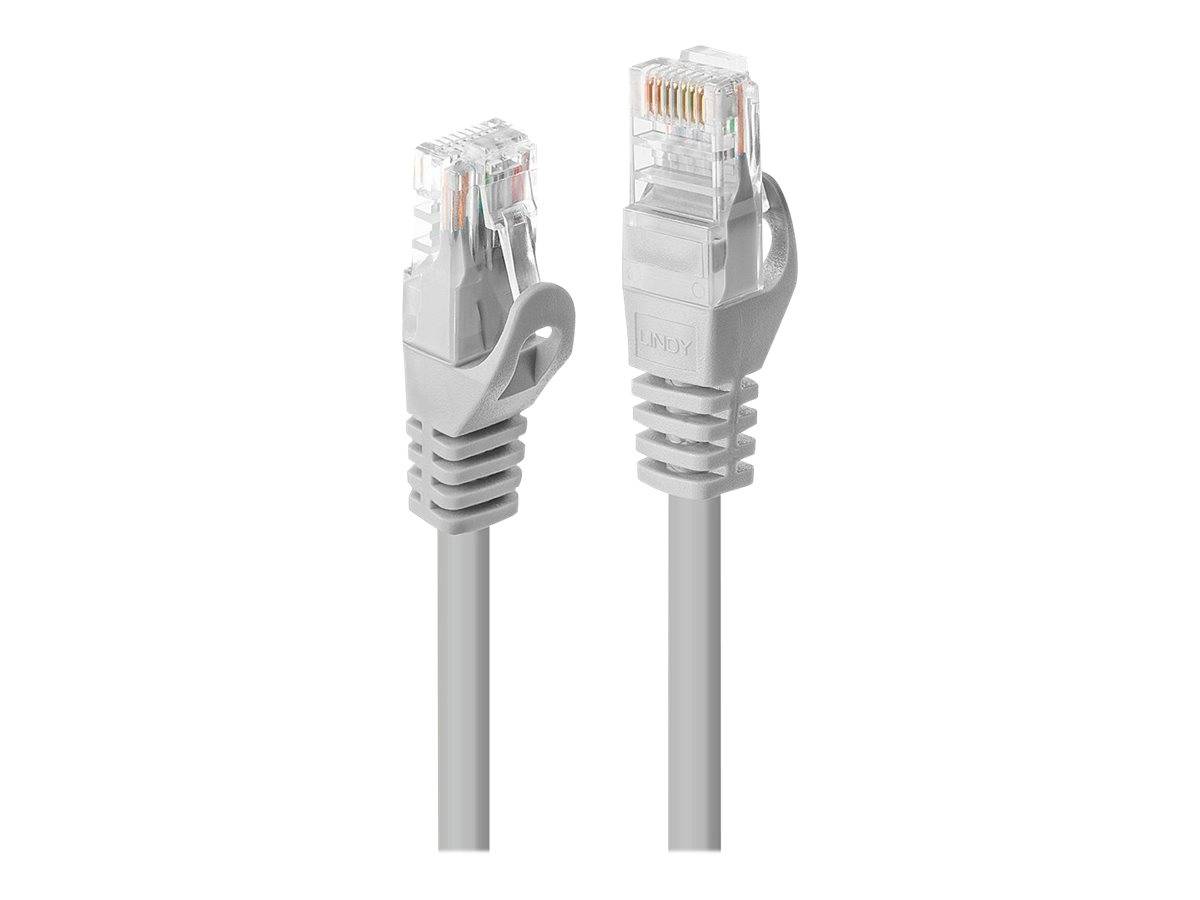 LINDY 48362 RJ45 Netzwerkkabel, Patchkabel CAT 5e U/UTP 1.00 m Grau 1 St.