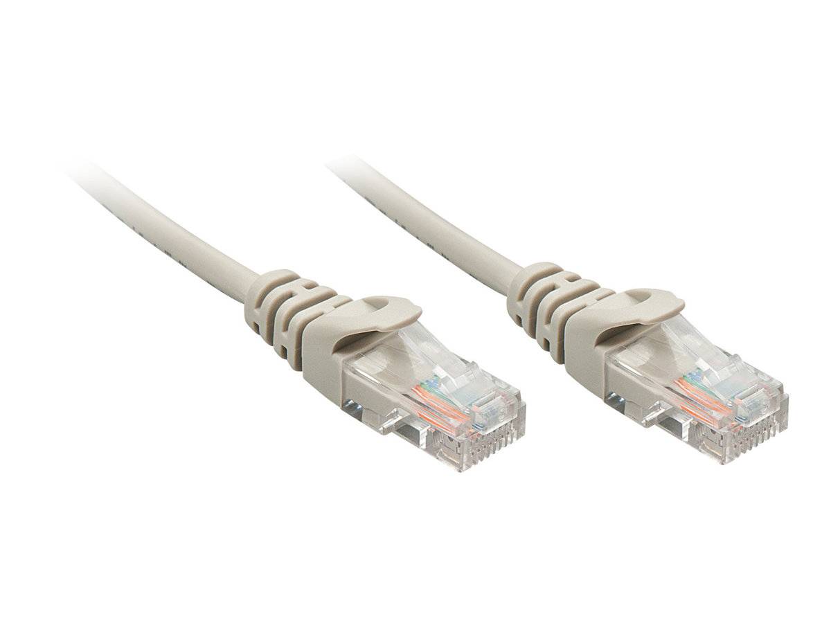 LINDY 48362 RJ45 Netzwerkkabel, Patchkabel CAT 5e U/UTP 1.00 m Grau 1 St.