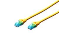 Digitus DK-1512-010/Y RJ45 Netzwerkkabel, Patchkabel CAT 5e U/UTP 1.00 m Gelb verdrillte Paare 1 St.