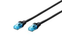 Digitus DK-1512-020/BL RJ45 Netzwerkkabel, Patchkabel CAT 5e U/UTP 2.00 m Schwarz verdrillte Paare 1 St.