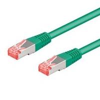Digitus DK-1644-100/G RJ45 Netzwerkkabel, Patchkabel CAT 6 S/FTP 10.00 m Grün Halogenfrei, verdrillte Paare, mit Rastnasenschutz, Flammwidrig 1 St