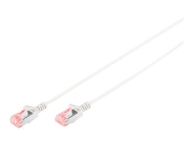 Digitus DK-1624-020S RJ45 Netzwerkkabel, Patchkabel CAT 6 U/FTP 2.00 m Grau Geschirmt, Halogenfrei, doppelt geschirmt 1 St.