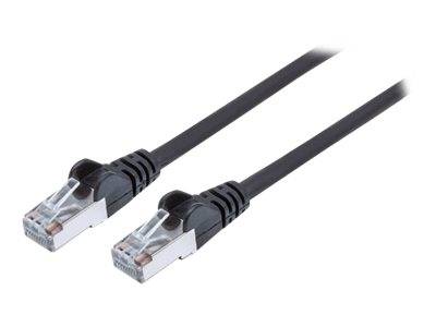 Intellinet 735766 RJ45 Netzwerkkabel, Patchkabel CAT 6 S/FTP 10.00 m Schwarz vergoldete Steckkontakte 1 St.