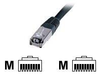 Digitus DK-1531-010/BL RJ45 Netzwerkkabel, Patchkabel CAT 5e SF/UTP 1.00 m Schwarz UL-zertifiziert 1 St.