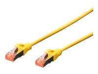 Digitus DK-1644-020/Y RJ45 Netzwerkkabel, Patchkabel CAT 6 S/FTP 2.00 m Gelb Halogenfrei, verdrillte Paare, mit Rastnasenschutz, Flammwidrig 1 St