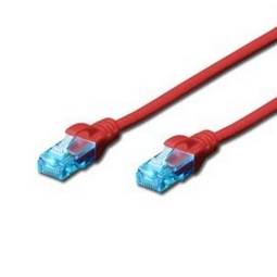 Digitus DK-1512-020/R RJ45 Netzwerkkabel, Patchkabel CAT 5e U/UTP 2.00 m Rot verdrillte Paare 1 St.