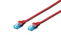 Digitus DK-1512-020/R RJ45 Netzwerkkabel, Patchkabel CAT 5e U/UTP 2.00 m Rot verdrillte Paare 1 St.