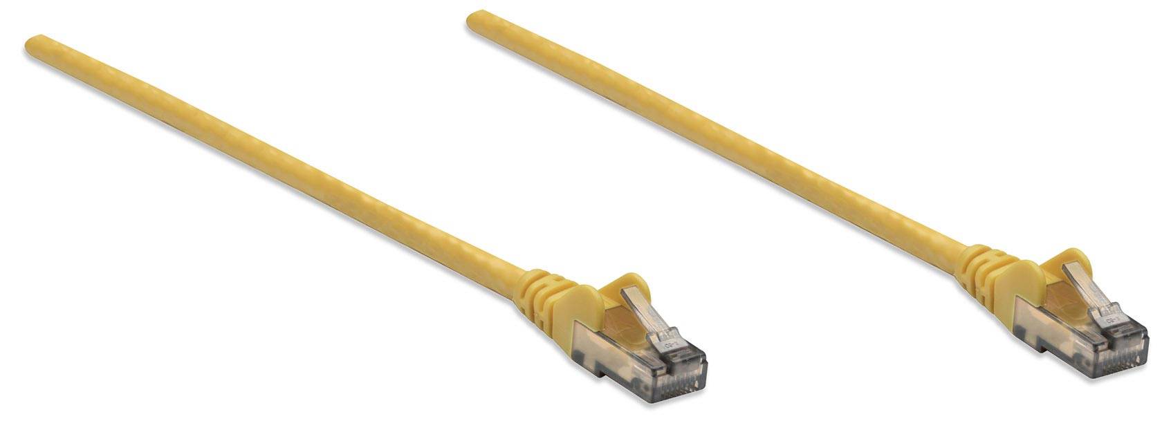 Intellinet 343787 RJ45 Netzwerkkabel, Patchkabel CAT 6 U/UTP 10.00 m Gelb 1 St.