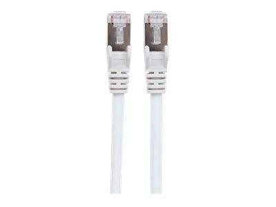Intellinet Network Patch Cable, Cat6, 2m, White, Copper, S/FTP, LSOH / LSZH, PVC, RJ45, Gold Plated Contacts, Snagless,