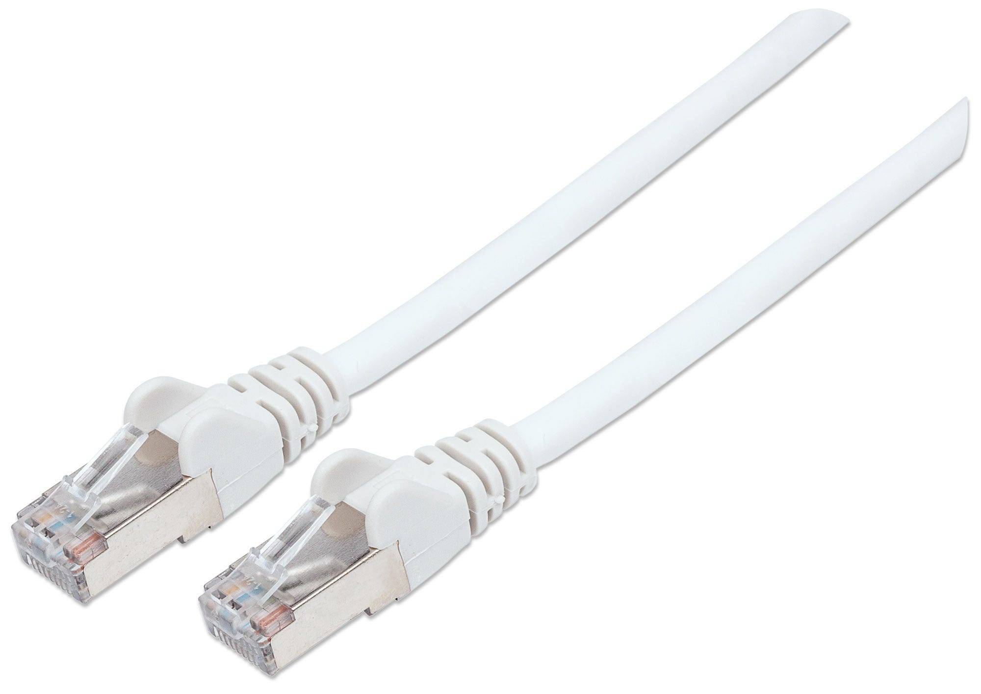 Intellinet Network Patch Cable, Cat6, 2m, White, Copper, S/FTP, LSOH / LSZH, PVC, RJ45, Gold Plated Contacts, Snagless,