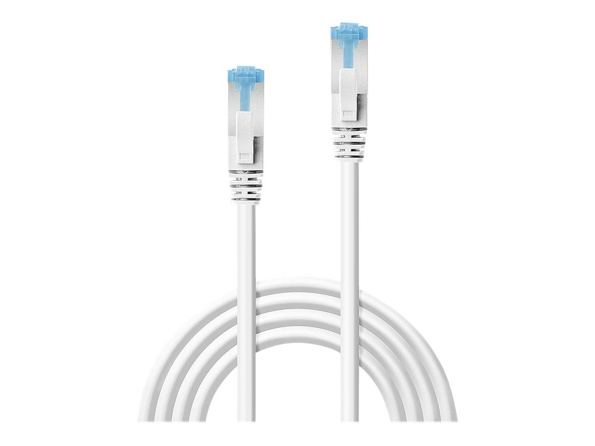 LINDY 47198 RJ45 Patchkabel CAT 6 S/FTP 10.00 m Weiß Geschirmt 1 St.