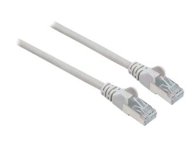 Intellinet 733304 RJ45 Netzwerkkabel, Patchkabel CAT 6 S/FTP 20.00 m Grau vergoldete Steckkontakte 1 St.
