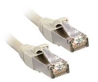LINDY 47244 RJ45 Netzwerkkabel, Patchkabel CAT 6 F/UTP 2.00 m Grau mit Rastnasenschutz 1 St.